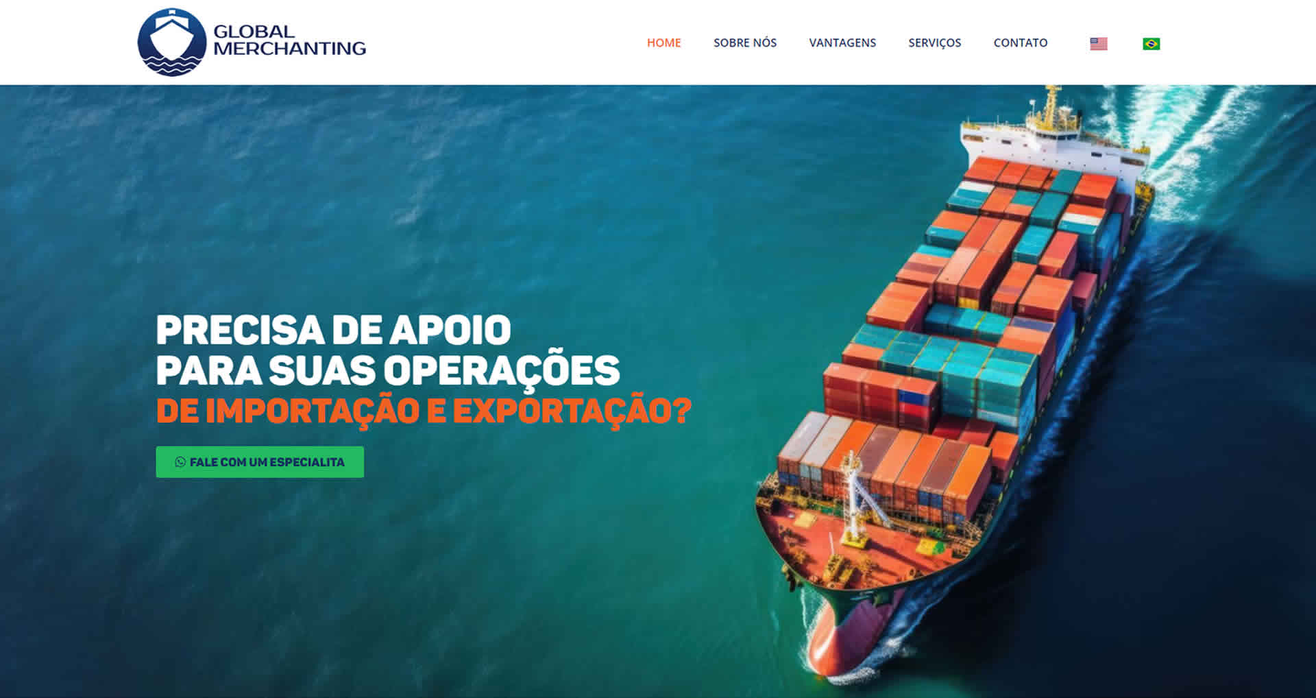 Imagem Site Exportação e Importação