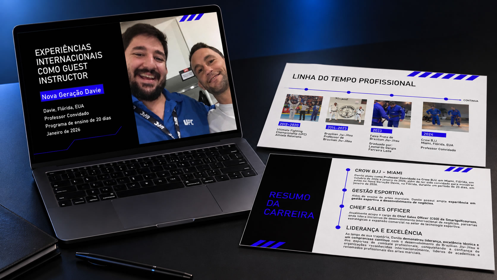 Criação de Portfólio Executivo para Profissional de Jiu-Jitsu