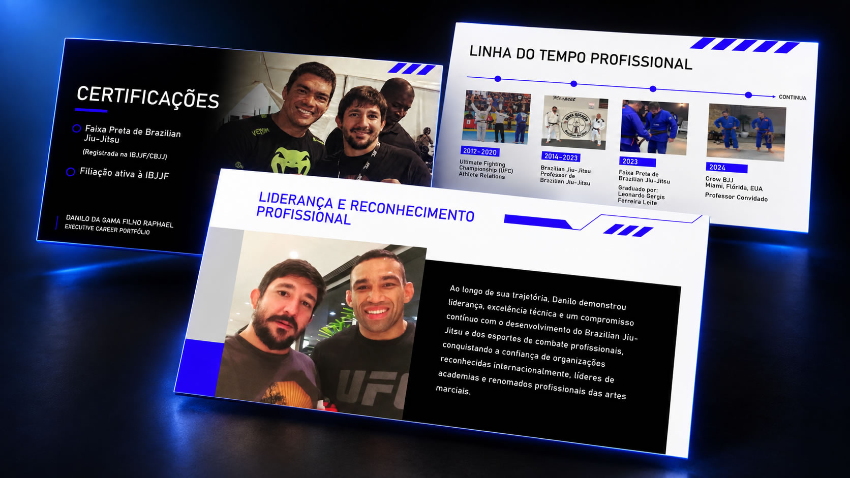 Criação de Portfólio Executivo para Profissional de Jiu-Jitsu