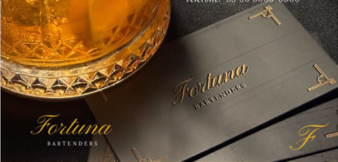 Criação Folder Fortuna Bartender