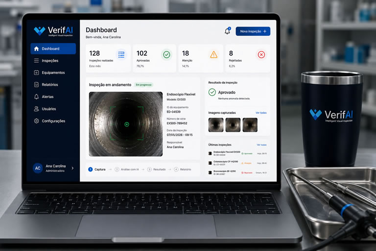 Identidade Visual para Tecnologia Médica VerifAI