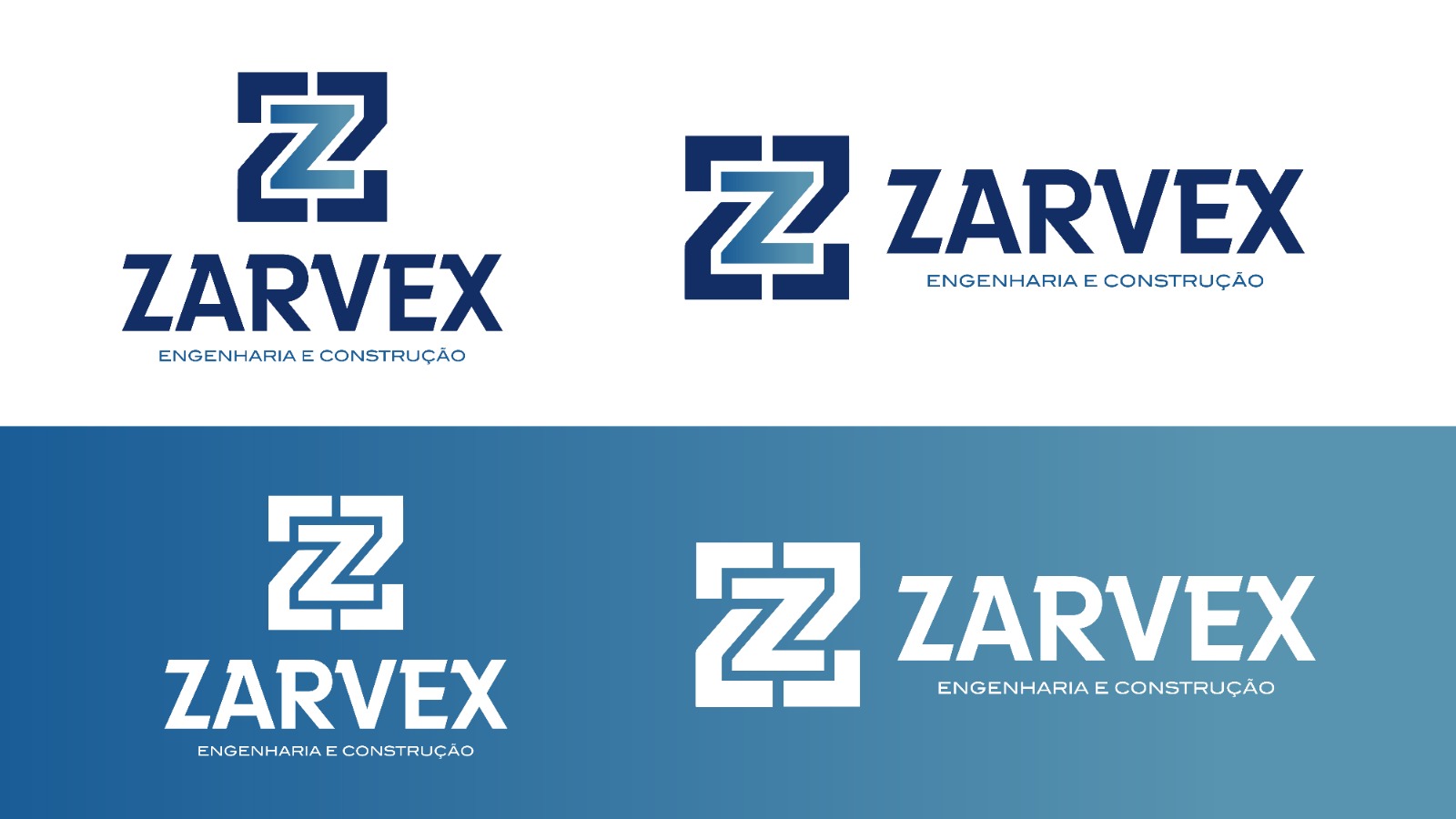 Criação Logo Zarvex Engenharia e Construção